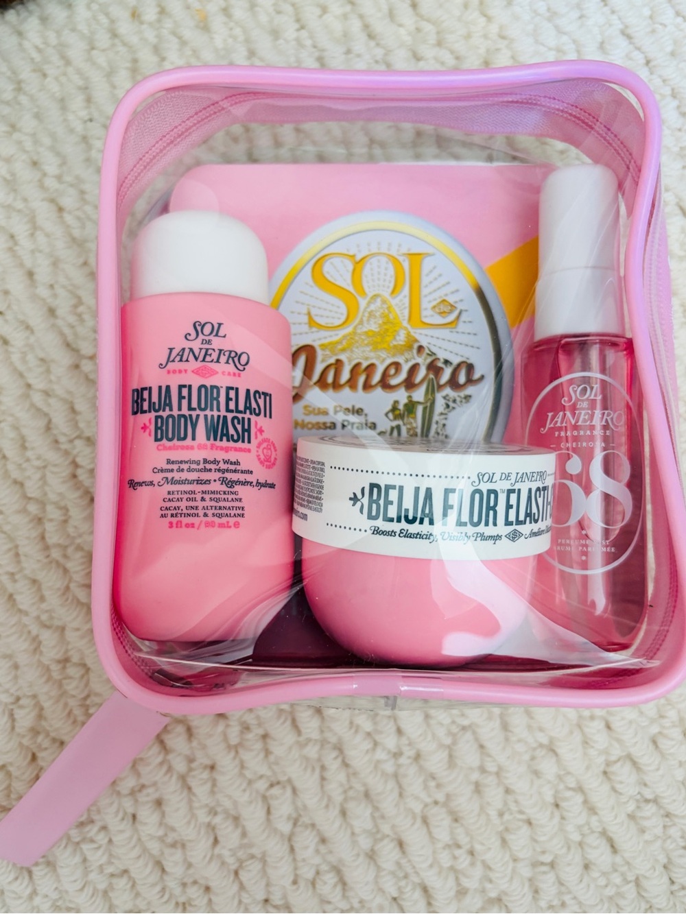 Sol de Janeiro Pink Beija Flor Elasti Body Care Set